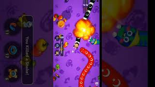 Worms Zone.io 🐍🐍😱 #shortsfeed#viral #trending