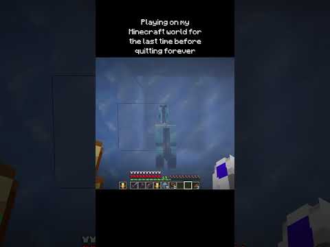 Last time playing on my minecraft world ever #minecraft