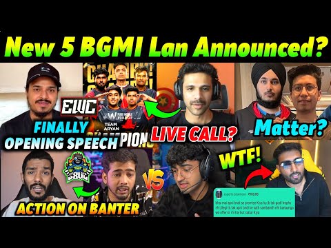 Thug EWC Opening Speech🚀 Ocean LIVE Call Aryan📞 Scout on Hastar vs S8ul🚨 BGMI New Lan🔥