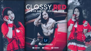 Preset Red Glossy Photography Tutorial Lightroom 2021