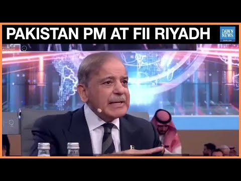 YouTube video thumbnail: Pakistan’s PM Shehbaz Sharif Calls for Global Unity and Shared Growth at FII Riyadh