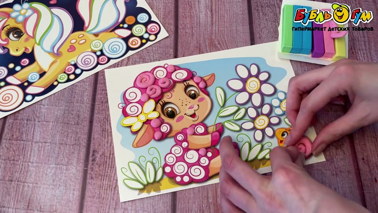 Набор для творчества Пластилиновая мозаика в ассортименте - видео