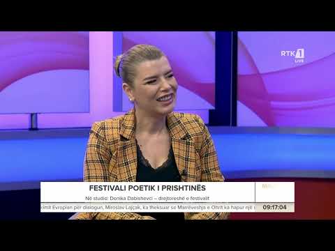 Donika Dabishevci – drejtoreshe e festivalit “FESTIVALI POETIK I PRISHTINËS” - Mirëmëngjesi Kosovë