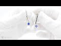 Tina Earrings Blue Spinel Stone