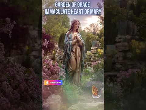 🌸 Garden of Grace – Immaculate Heart of Mary 💖🌿👑