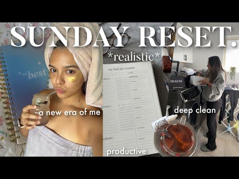 A *productive* SUNDAY RESET ROUTINE/VLOG | fridge clean, groceries, errands to get my life together