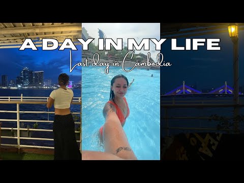 A Day In My Life In Cambodia | waterpark, night market, boat ride