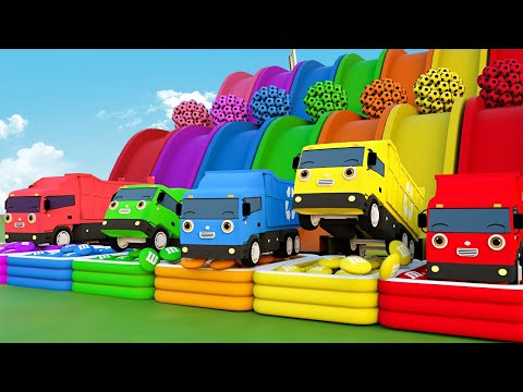 🎄We Wish You A Merry Christmas, 🐕Bingo Song - Color Balls With Five Little Cars | Nursery Rhymes