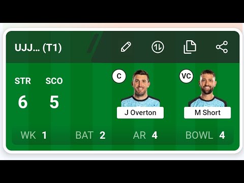 STR Vs SCO Dream11 Prediction | STR Vs SCO Dream11 Team | STR Vs SCO Dream11 Prediction Today Match