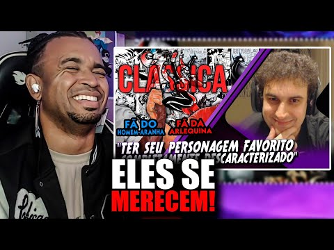 Uma Fã Mostrando a VERDADEIRA Arlequina (E um Fã do Aranha entendendo o sentimento kk) #react