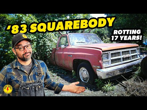 Stuck in a Tree for 17 YEARS! Will this 1983 GMC Squarebody Pickup RUN and DRIVE?!