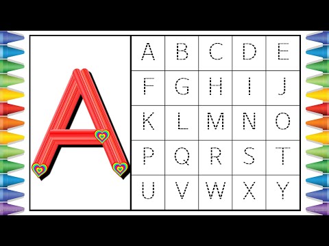 [알파벳 놀이] 유아와 어린이를 위한 ABCD 대문자 A부터 Z까지 쓰기 | Kids Alphabet A to Z | abc song | a for apple | abcd song