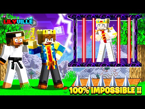 I Made 100% IMPOSSIBLE PRISON In Minecraft 😰| LILYVILLE SMP