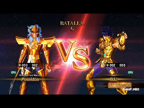 Poseidon vs Ikki de Leo (Hardest AI) - Saint Seiya: Soldiers' Soul