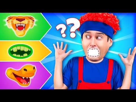 Where’s My Mouth? 😶 | Wheels on the Bus 🎶 Funny Baby Song & Nursery Rhymes for Kids