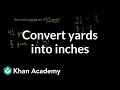 Conversion of Yards to Inches