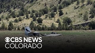 Small plane crash causes grass fire in southern Colorado