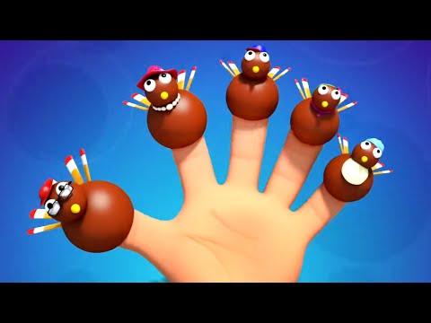 Thanksgiving Finger Family, Turkey Songs and Nursery Rhymes for Kids