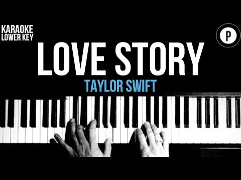 Taylor Swift – Love Story Karaoke SLOWER Acoustic Piano Instrumental Cover Lyrics LOWER KEY