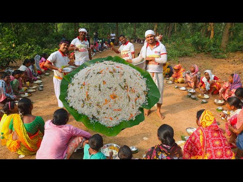 Fried rice & Chicken Curry recipe cooking for village people | villfood Kitchen