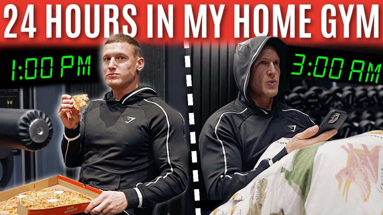 I spent 24 HOURS locked in my home gym