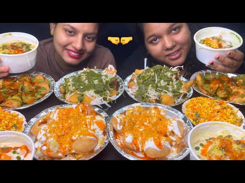 Eating Challenge Dahi Bhalla, Samosa, Ram Laddu, Tikki, Bhel Puri,Nanad Vs Bhabhi I Foodie Gd Family