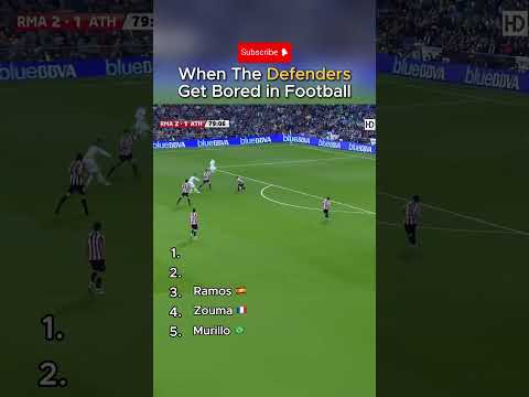 When The Defenders Get Bored in Football