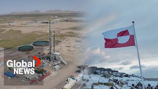 YouTube video thumbnail: US Oil Company Sets up Drilling Equipment in Greenland Without Approval