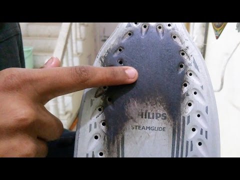 1 मिनट में प्रेस या आयरन से जले हुए दाग कैसे हटायें  How to clean Burned IRON//Easy Iron Cleaning