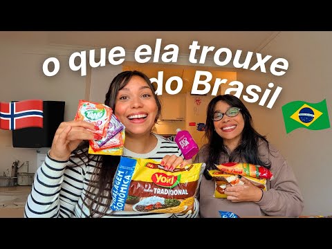 Tudo Que Minha Irmã Trouxe na Mala Do Brasil Para a Noruega ►013 \\ Vida na Noruega 🇧🇷🇳🇴