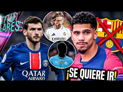 ¡Araujo SE CANSÓ! Por esto deja el Barça | Si no mejora, SE VA | PSG vs United por Kvicha