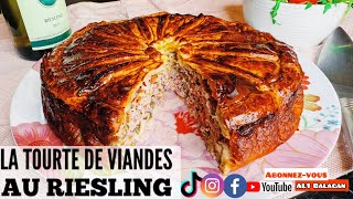 La tourte de viandes au riesling
