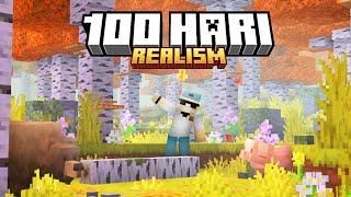 100 Hari Minecraft Bedrock Tapi REALISMCRAFT !!!