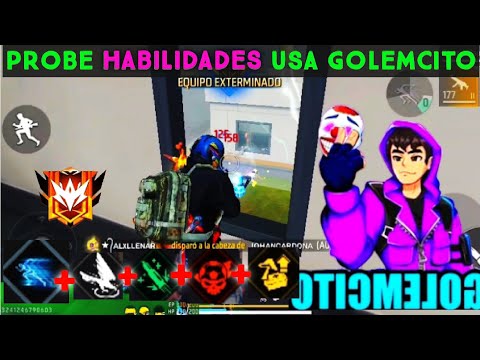 PROBE las habilidades de GOLEMCITO GAMES muy letales - FREE FIRE