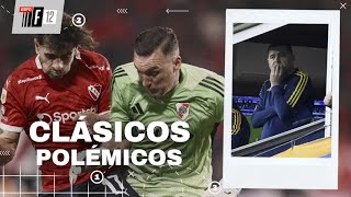 ¡CLÁSICOS CALIENTES! Closs y #F12 analizaron las polémicas de Boca-Racing e Independiente-River