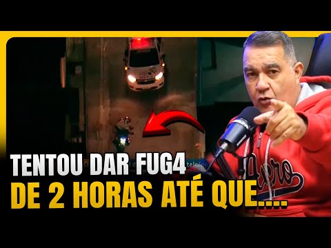 O QUE ACONTECEU COM O MOTOQUEIRO QUE  TENTOU DAR FUGA DURANTE 2 HORAS DA POLÍCIA MILITAR