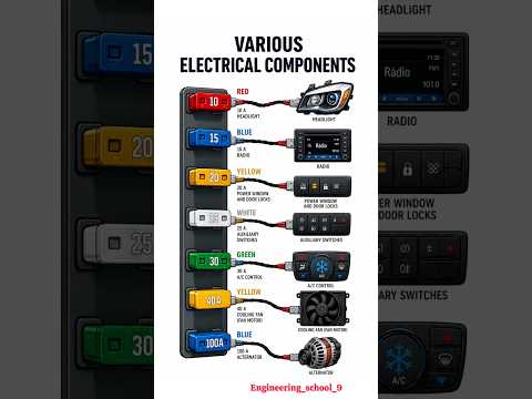 🚗⚡ Automotive Fuse & Electrical Components Guide | Car Electrical System Explained