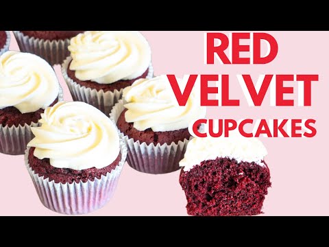 No puedo creer lo ESPONJOCITOS y SUAVES que salieron estos CUPCAKES de RED VELVET | DANI FLOWERS