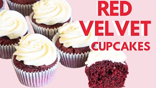 No puedo creer lo ESPONJOCITOS y SUAVES que salieron estos CUPCAKES de RED VELVET | DANI FLOWERS