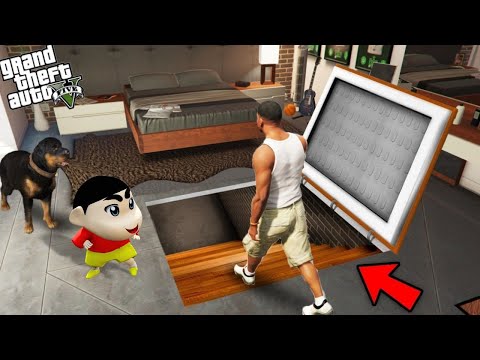 Shinchan and Franklin Went Inside His Secret Basement In Gta 5