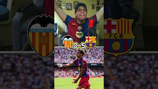😱 ¡¡¡MASACRE EN MESTALLA!!! REACCIÓN VALENCIA 0-5 BARCELONA #fcbarcelona #lamineyamal #reacción