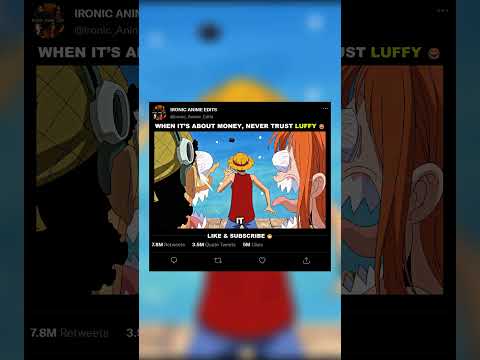 When It’s About Money, Never Trust Luffy 😂  | EDIT | #onepiece  #shorts #luffy #nami #usopp