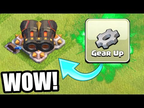 GEMMING THE GEAR UP ABILITY IN CLASH OF CLANS!! - THIS LOOKS SO OP!