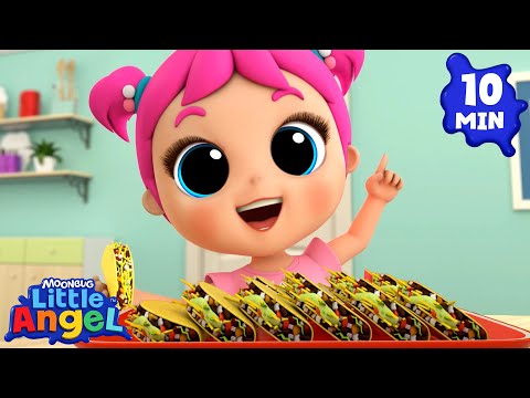 Snack Time Song 🌮 | Little Angel And Friends Kid Songs