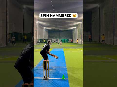 Cricket Spin Hammered 🤯 Leg Spin Bowling To Batsman Stylish Timing Shots Sixes 🏏 #cricket #shorts