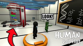 2 Ninjas Needs To Escape Secret Bio LAB in HUMAN FALL FLAT (SIMAS is BACK!)