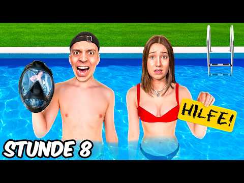 WER als letztes den POOL VERLÄSST bekommt 10.000€! 😱 (eskaliert)
