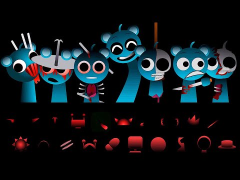 Incredibox Sprunki PHASE 4 All Cyan (Sky) Version