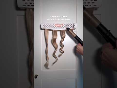 4 Ways To Curl With A Curling Iron #hairstyles #curlingiron #curls #hairtutorial