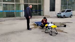 Welcome customer from EU visit JOYANCE TECH for cleaning drone for solar  panels